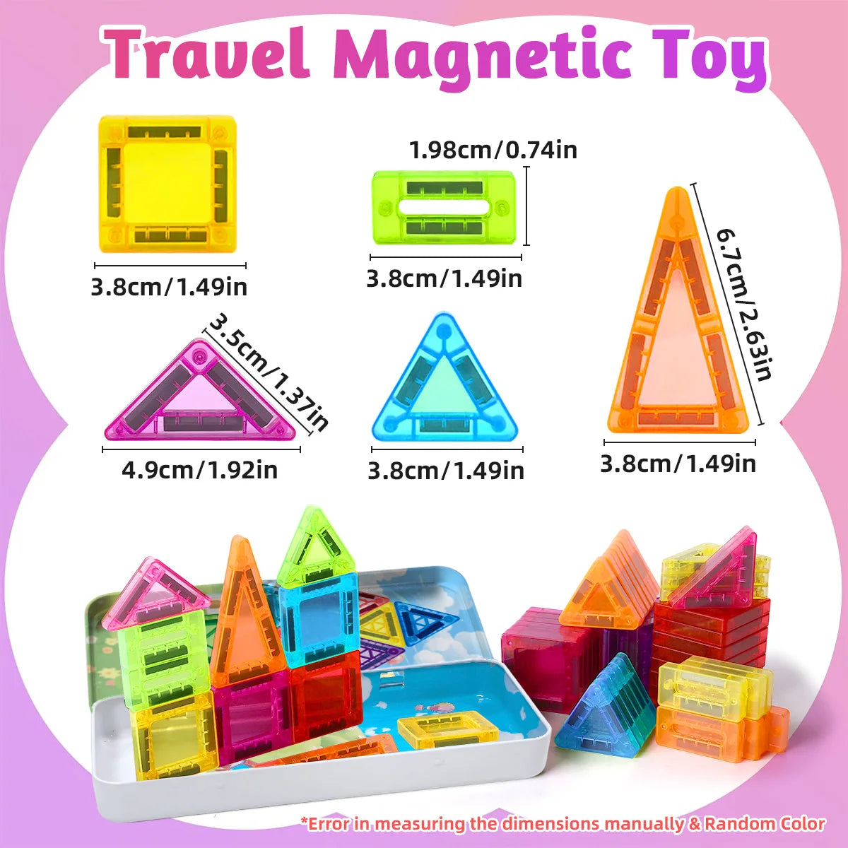 DIY Model Designer Construction，Magnetic Building Block Toys Set，Magnet Block Montessori Educational Toys For Kids Gifts